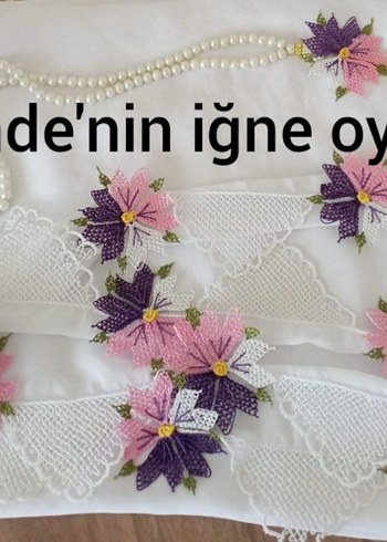 Dantel İşlemeli Beyaz Bohem Kadın Fuları