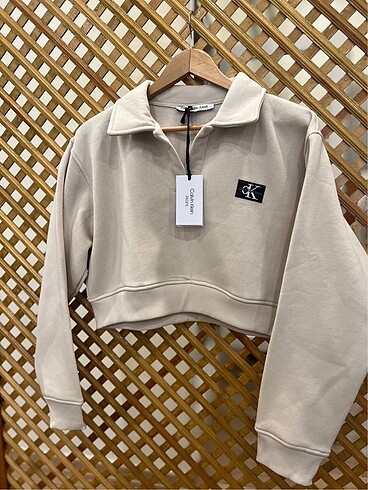 m Beden camel Renk Calvin Sweatshirt