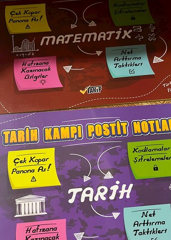  Beden TYT Kampı Postit Notları Seti