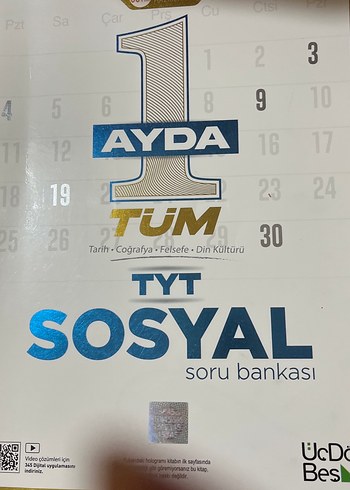 1 Ayda Tüm TYT Sosyal Soru Bankası