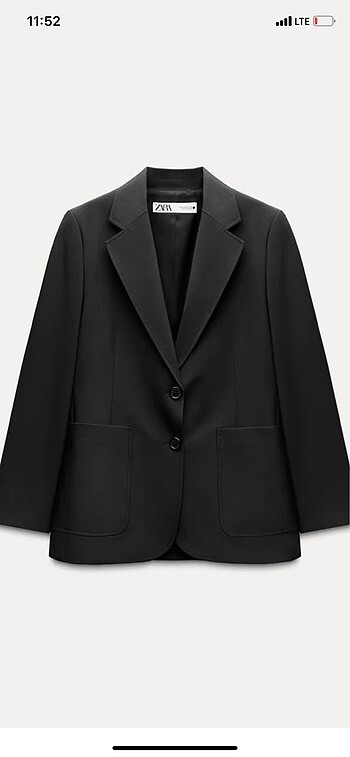 xs Beden Zara düz kesim blazer