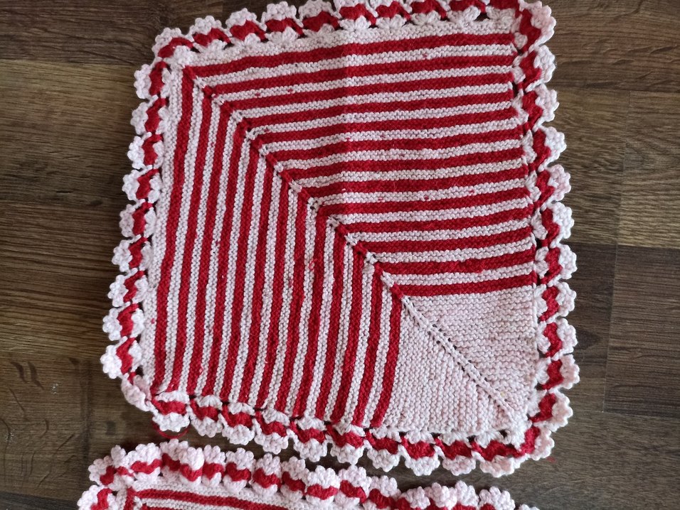 Kırmızı Çizgili Banyo Süngeri Seti - Görsel 3