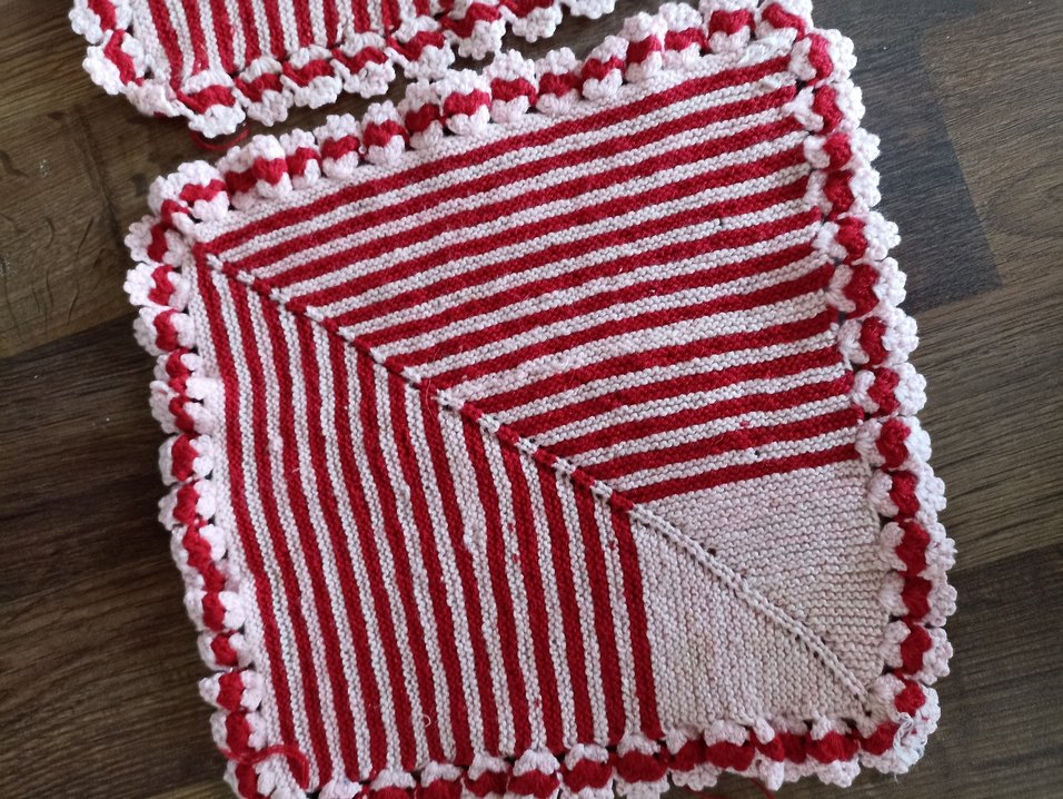 Kırmızı Çizgili Banyo Süngeri Seti - Görsel 2