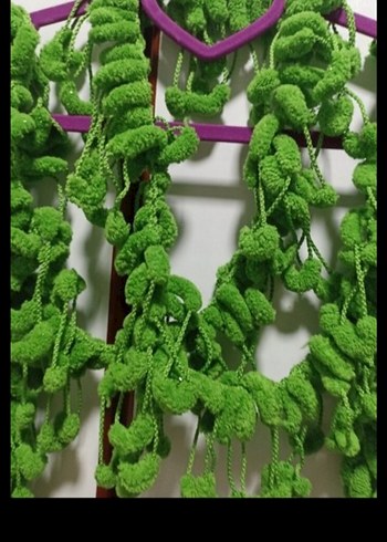 Yeşil Örgü Bohem Şal - Görsel 3