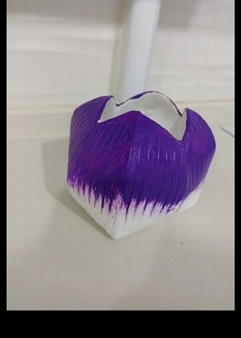 Mor Renkli Canlı Vazo - Görsel 3