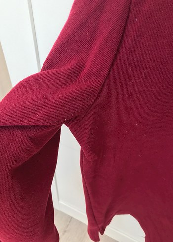 Ds Damat Bordo Gri Yakalı Pamuklu Erkek Kazak - Görsel 3