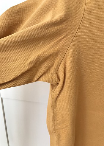 Erkek Hardal  Uzun Kollu Polo Tişört - Görsel 4