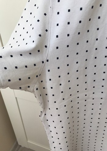 Beyaz Pamuklu Erkek Polo Tişört - Görsel 3