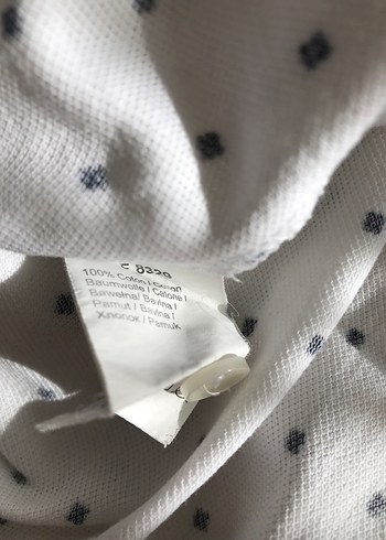 Beyaz Pamuklu Erkek Polo Tişört - Görsel 6