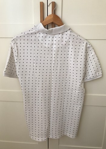 Beyaz Pamuklu Erkek Polo Tişört - Görsel 5