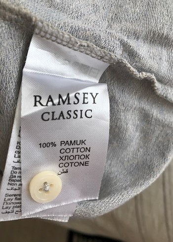 Ramsey Gri Mavi Kısa Kollu Polo Tişört - Görsel 6