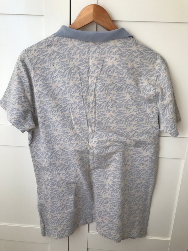 Ramsey Gri Mavi  Kısa Kollu Polo Tişört - Görsel 5