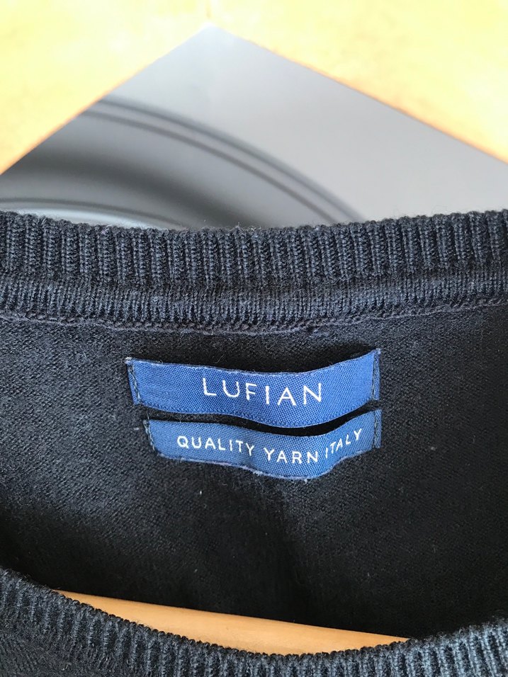 Siyah Erkek  Örgü Uzun Kollu Kazak - Görsel 4