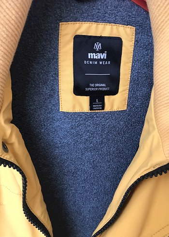 Mavi Marka Sarı Kapüşonlu Erkek Günlük Mont - Görsel 3