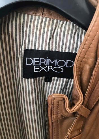 Derimod Hakiki Deri Kahverengi  Biker Ceket - Görsel 4