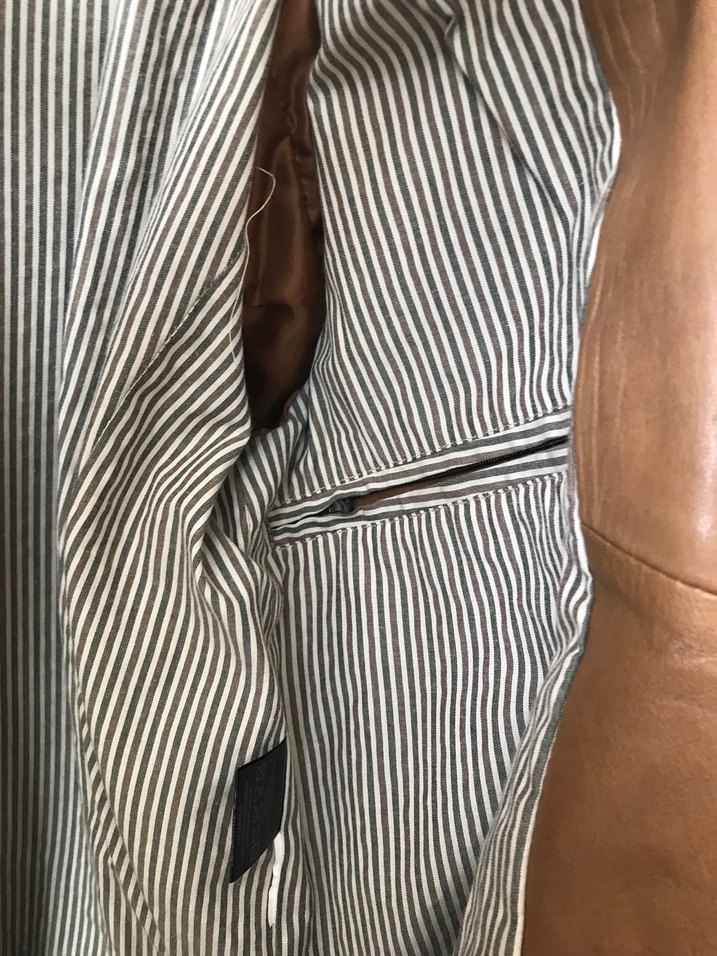 Derimod Hakiki Deri Kahverengi  Biker Ceket - Görsel 5