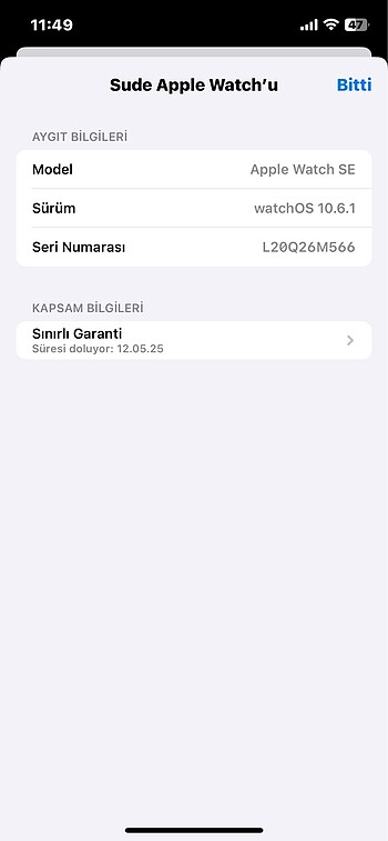 Beden Renk Apple Watch