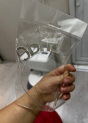 Parlak Taşlı Gri Taç - Görsel 8