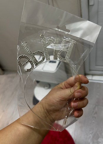 Parlak Taşlı Gri Taç - Görsel 7