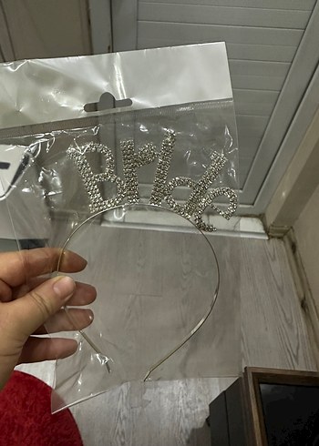 Parlak Taşlı Gri Taç - Görsel 3