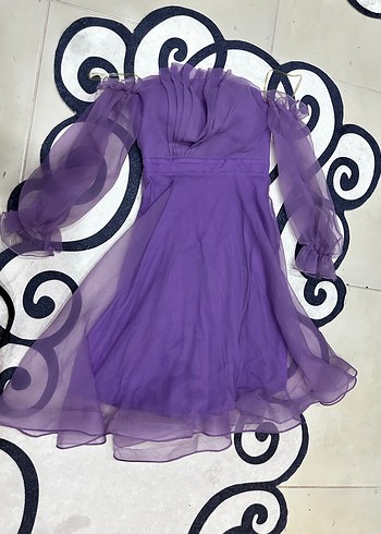 Midi boy Madonna yaka elbise - Görsel 2