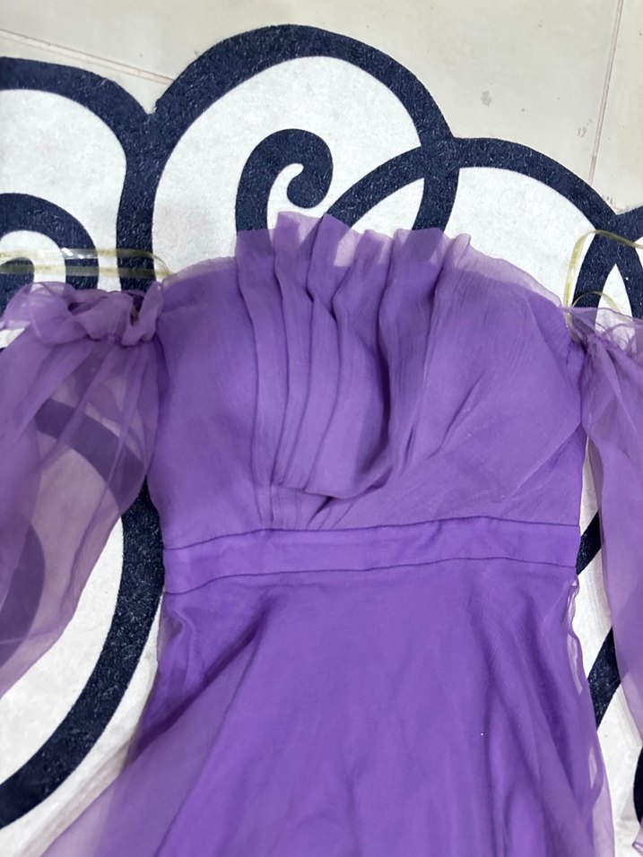 Midi boy Madonna yaka elbise - Görsel 4