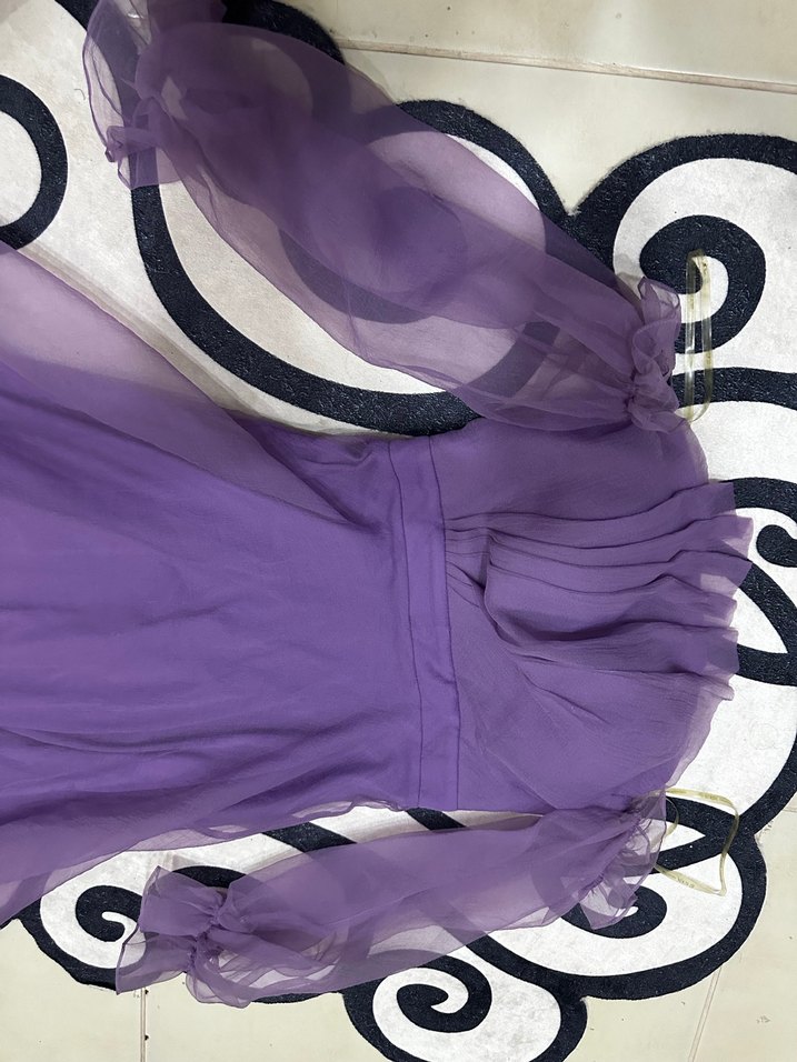 Midi boy Madonna yaka elbise - Görsel 5