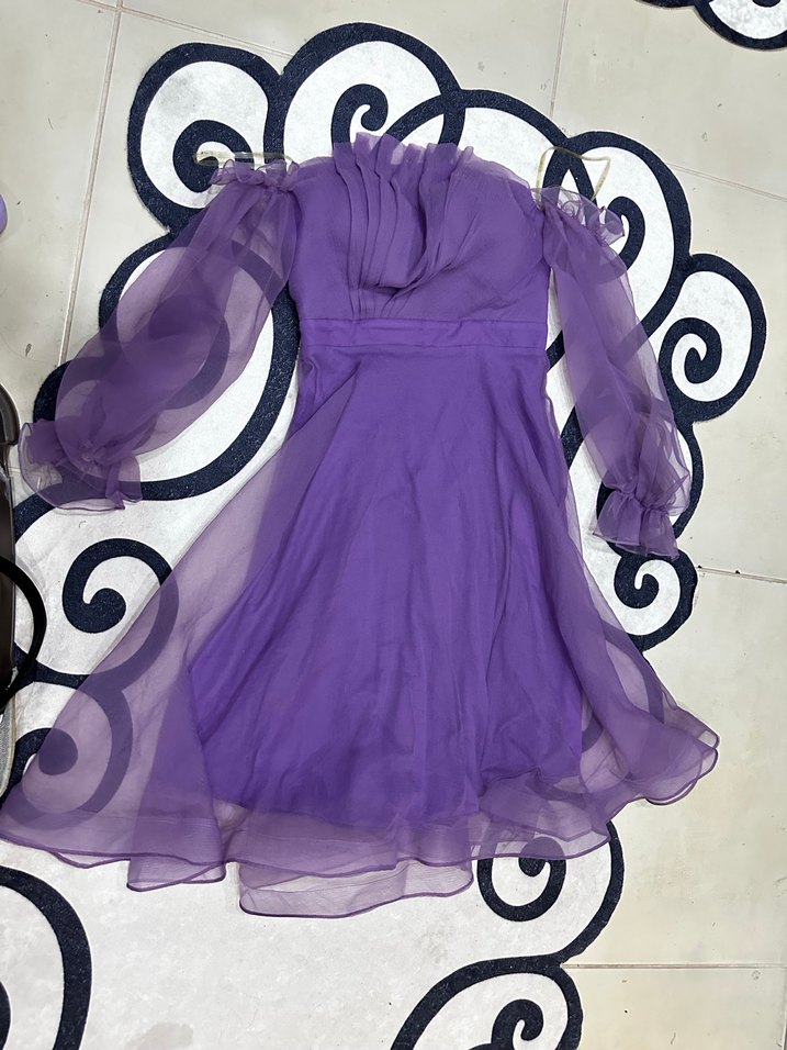 Midi boy Madonna yaka elbise - Görsel 3