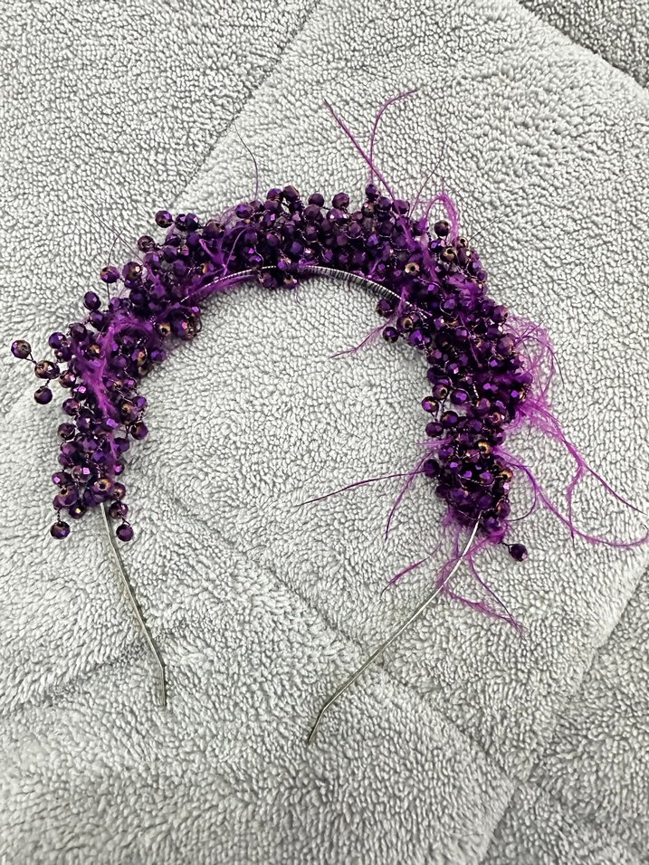 Mor Boncuklu Taç - Görsel 2
