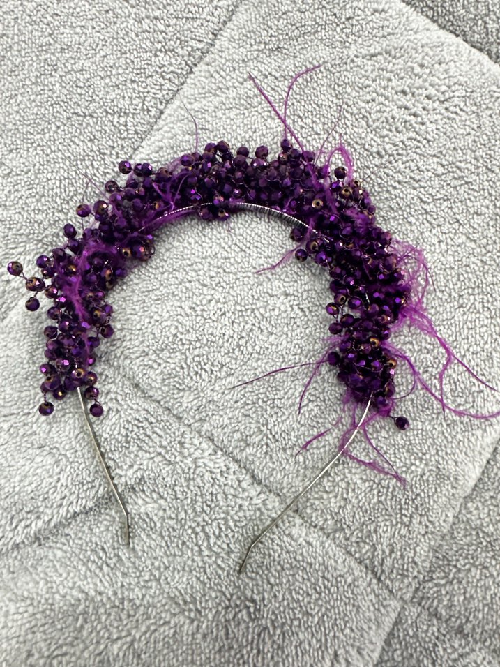 Mor Boncuklu Taç - Görsel 5