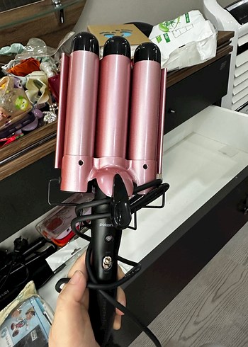 Taşınabilir Elektrikli Rose Gold Polosmart Marka Wag Saç Maşası - Görsel 4