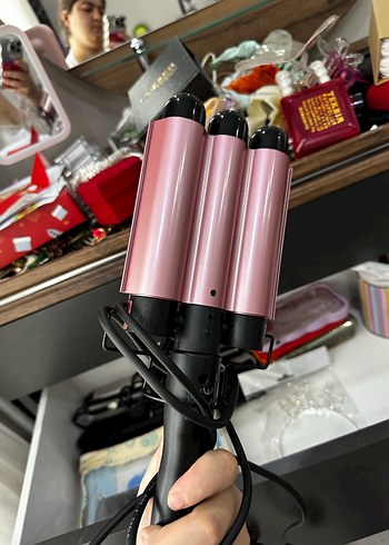 Taşınabilir Elektrikli Rose Gold Polosmart Marka Wag Saç Maşası - Ana görsel