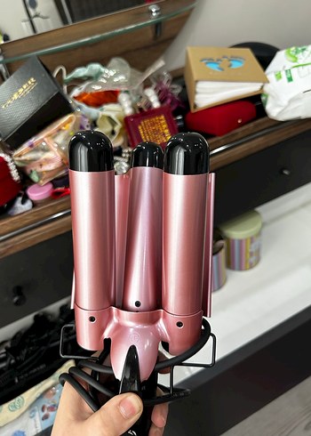 Taşınabilir Elektrikli Rose Gold Polosmart Marka Wag Saç Maşası - Görsel 5