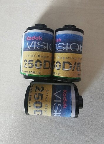 3 adet 35mm renkli analog film 