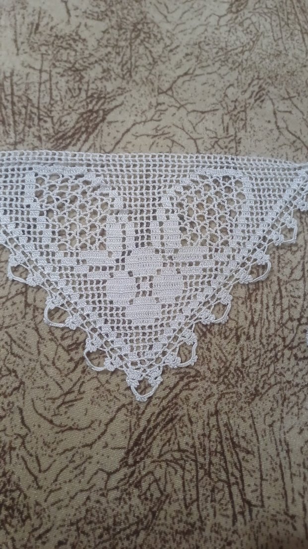Beyaz El Yapımı Bohem Dantel Örtü - Görsel 2