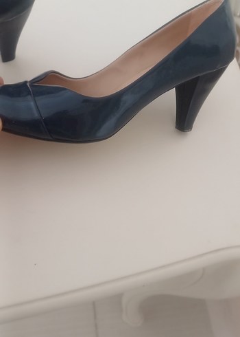 Diger Kadın Mavi Rugan Stiletto - Görsel 2