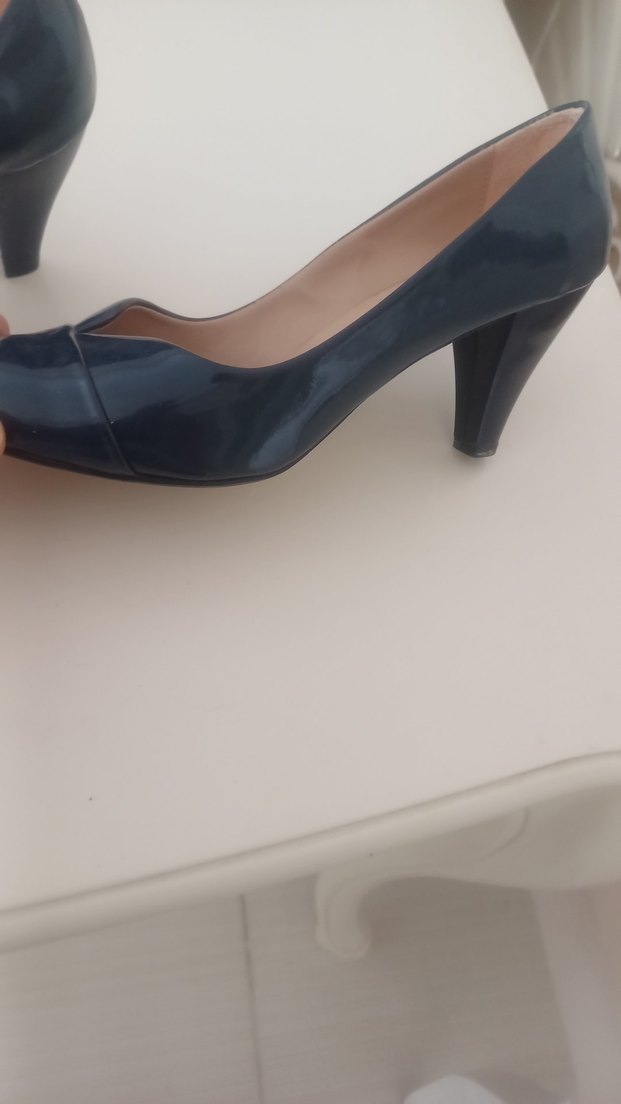 Diger Kadın Mavi Rugan Stiletto - Görsel 2