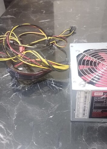 500 watt red rock power supply PC güç kaynağı