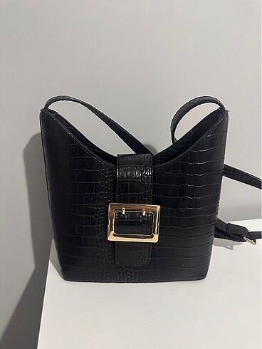 Siyah deri çanta - Görsel 2