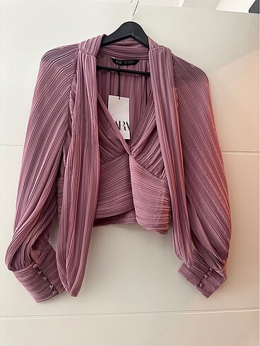 xs Beden mor Renk Zara bluz