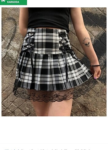 Urban Outfitters Köstebek damalı etek