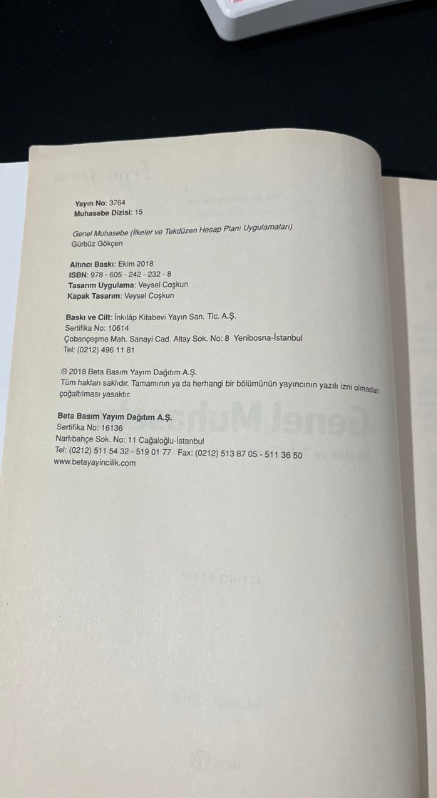Genel Muhasebe İlkeler ve Tekdüzen Hesap Planı - Görsel 2