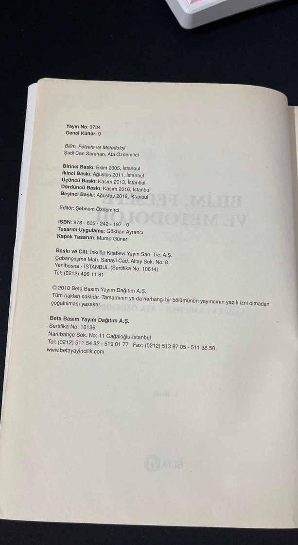 Bilim, Felsefe ve Metodoloji Kitabı - Görsel 2