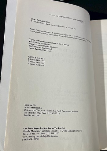 İşletme İstatistiğine Giriş - Prof. Dr. İsmail Hakkı Armutlulu - Görsel 2