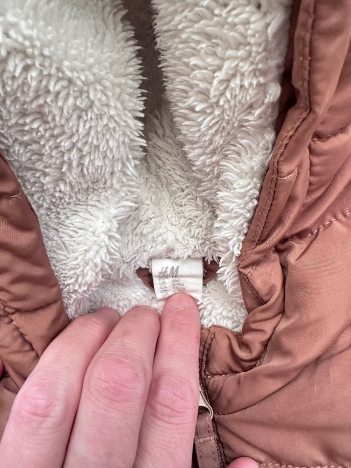 Kürklü Kahverengi Bebek Kış Tulumu - Görsel 3