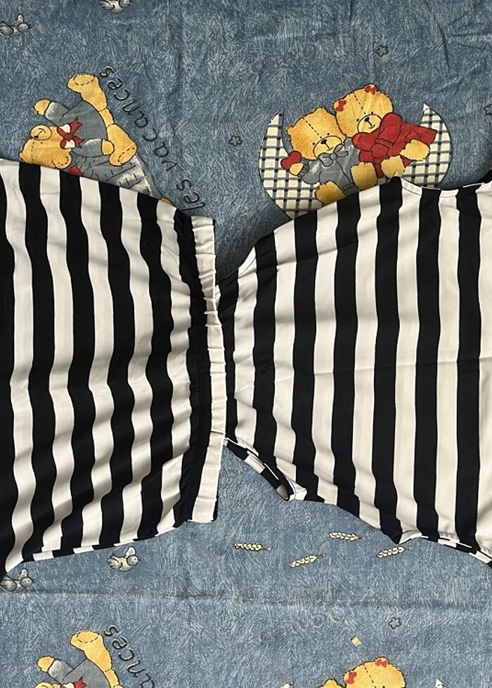 Çizgili plaj elbisesi - Görsel 2