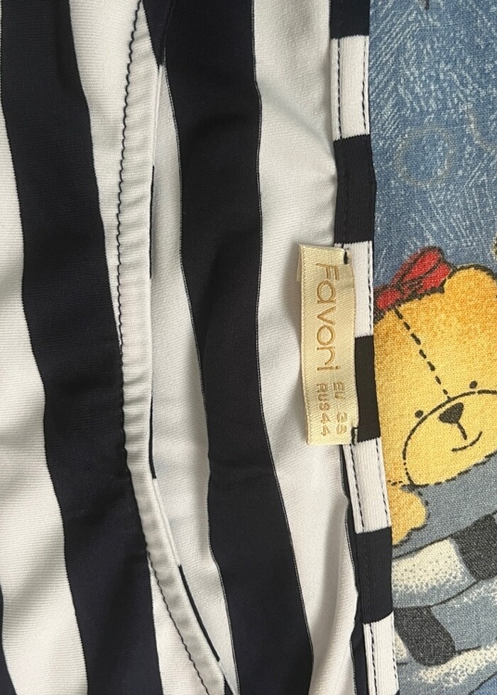 Çizgili plaj elbisesi - Görsel 4