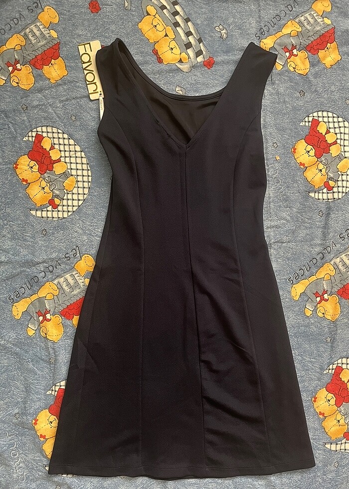 Lacivert Elbise - Görsel 2