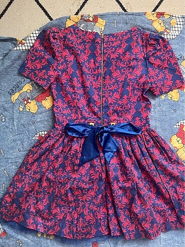 40 Beden Pembe-Mor Elbise