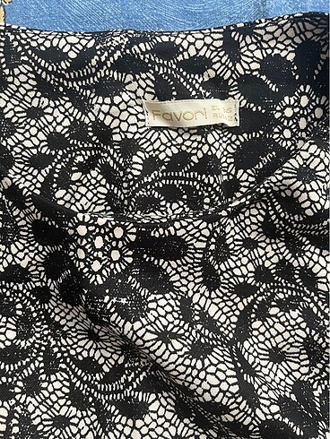 Siyah-Beyaz Elbise - Görsel 5